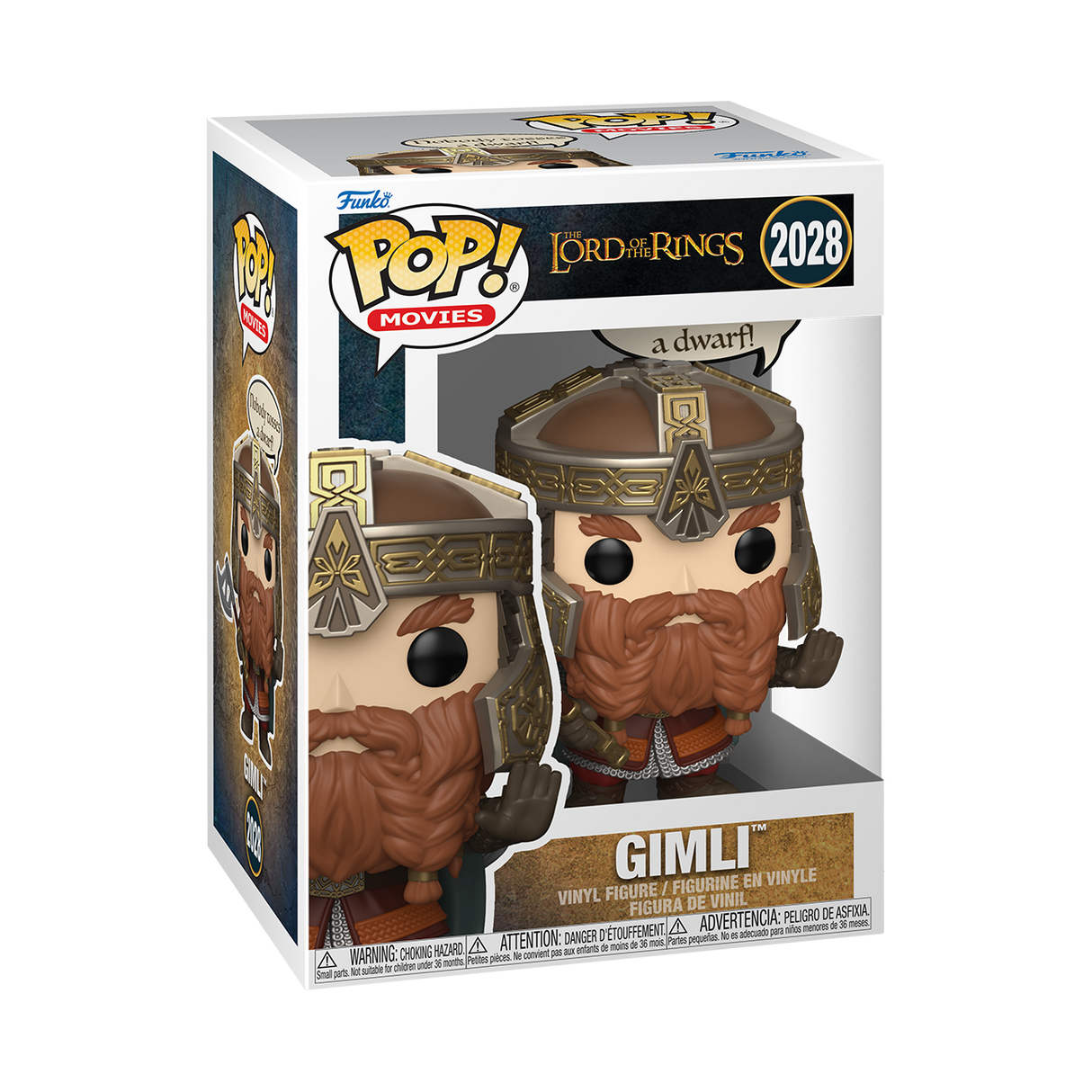 Funko Pop! Movies: Lord of the Rings: Gimli (Sayings)