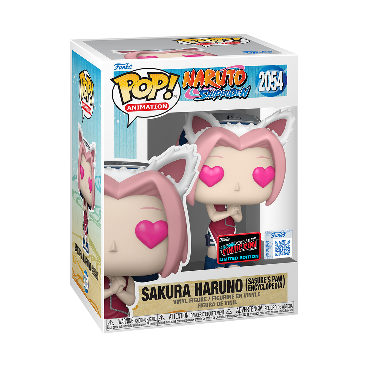 Funko Pop! Animation: Naruto Shippuden: Sakura Haruno (Sasuke’s Paw Encyclopedia) (2025 NYCC Convention Exclusive)