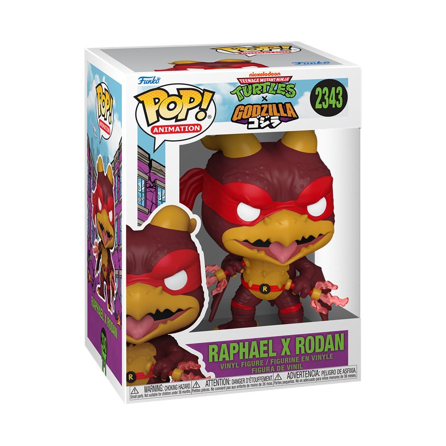 Funko Pop! Animation: Teenage Mutant Ninja Turtles x Godzilla: Raphael x Rodan
