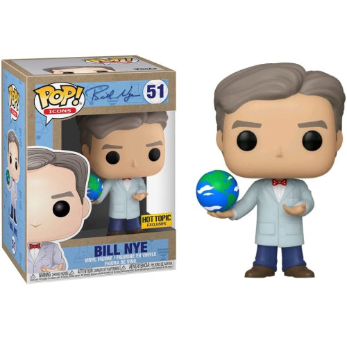 Funko Pop! Icons: Bill Nye With Globe (Hot Topic Exclusive)