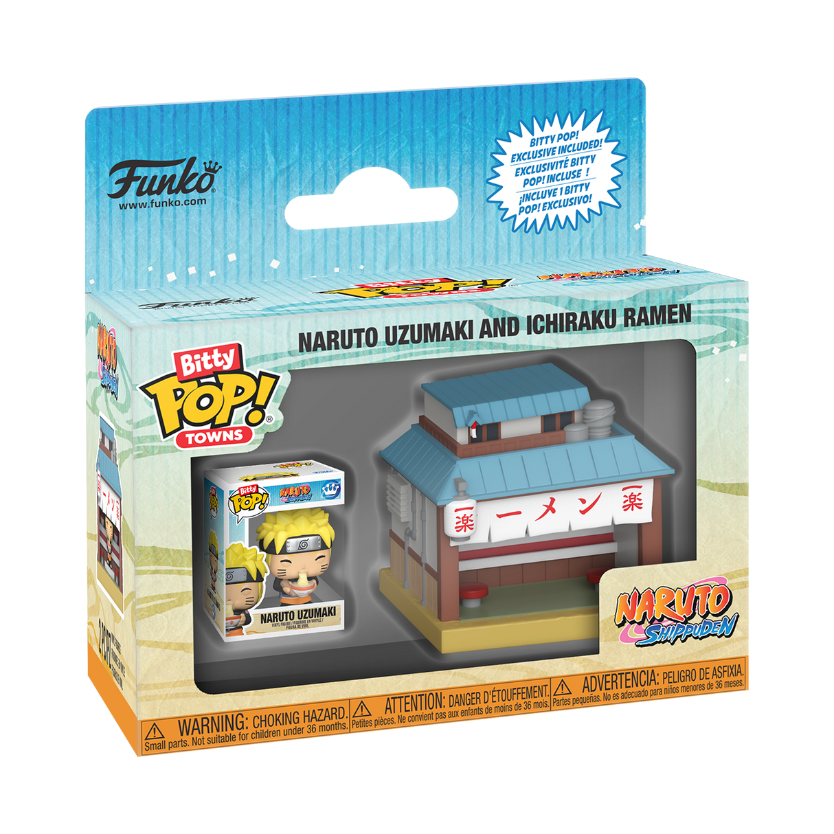 Funko Bitty Pop! Town: Naruto Shippuden: Naruto Uzumaki and Ichiraku Ramen