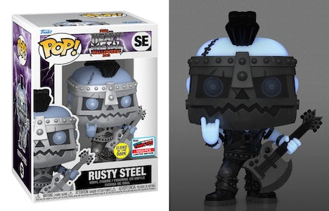 Mascots: Heavy Metal Halloween 2023: Rusty Steel (Glow) 2023 NYCC Con Sticker L.E 1,000)