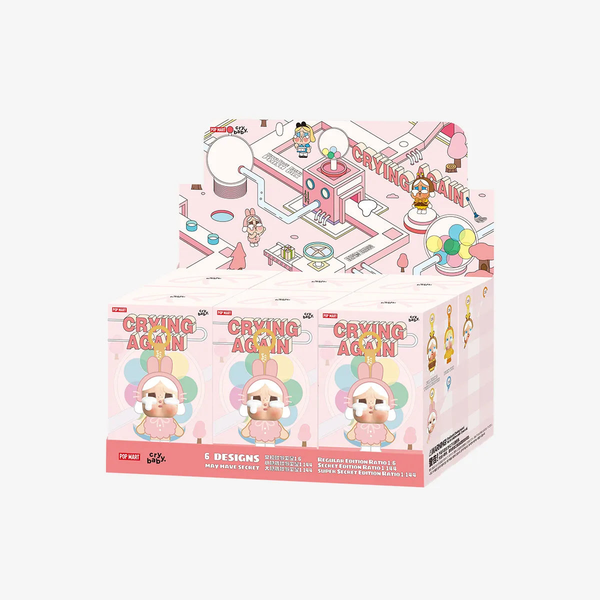 Pop Mart: CRYBABY: Crying Again Series - Vinyl Face Plush Blind Box