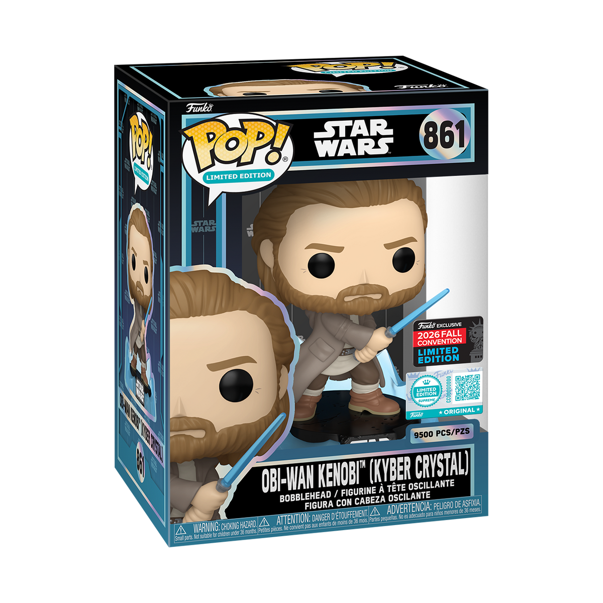 Funko Pop! Star Wars: Obi Wan Kenobi (Kyber Crystal) (LE 9,500) (Funko Supreme Edition) (2026 Fall Convention Shared Exclusive)