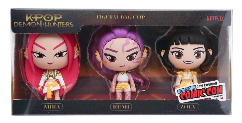 Monogram: KPop Demon Hunters HUNTR/X 3D Foam Bag Clip 3-Piece Set (2026 NYCC Exclusive)