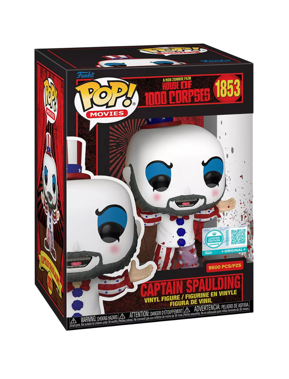 Funko Pop! Movies: House of 1000 Corpses: Captain Spaulding (LE 9,500) (Funko Supreme Edition) (2025 Scare Fair Exclusive)