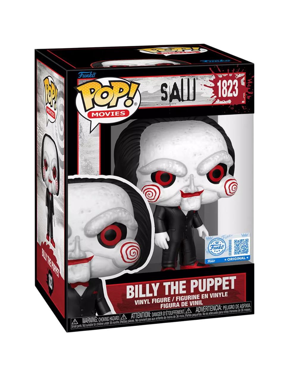 Funko Pop! Movies: Saw: Billy the Puppet (2025 Scare Fair Exclusive) (Box Imperfection)