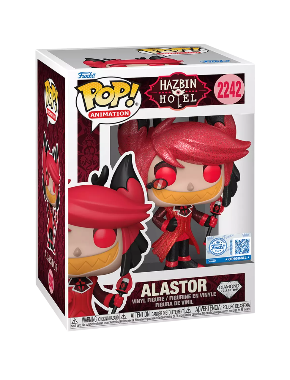 Funko Pop! Animation: Hazbin Hotel: Alastor (Diamond Collection) (Hot Topic Exclusive)