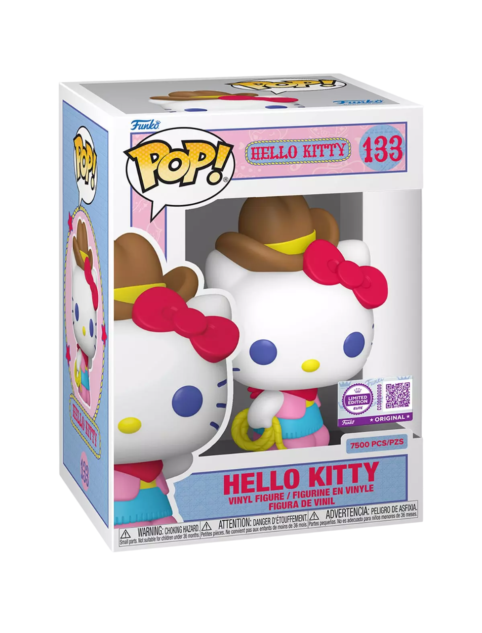 Funko Pop! Sanrio: Hello Kitty (Cowgirl) (LE 7,500) (Funko Elite Edition) (BoxLunch Exclusive)