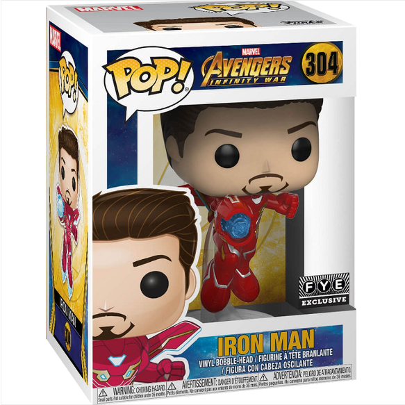 Funko Pop! Marvel: Avengers Infinity War: Iron Man (FYE Exclusive) (Box Imperfection)