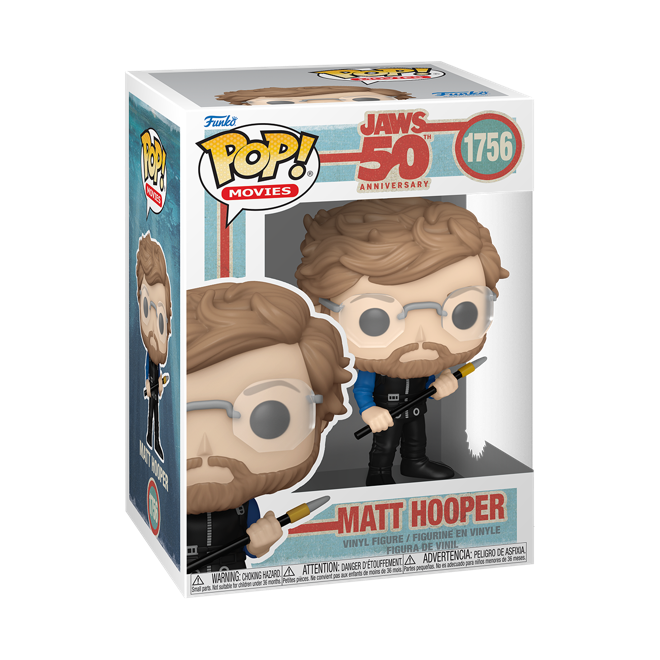 Funko Pop! Movies: Jaws 50th Anniversary: Matt Hooper (Box Imperfection)