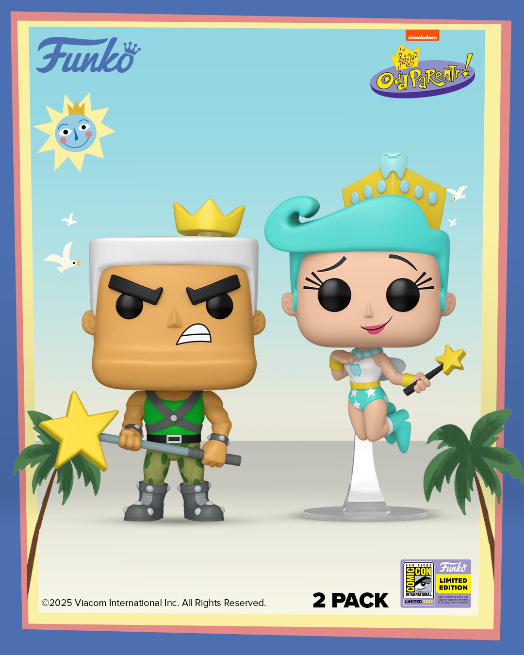Funko Pop! Animation: Fairly Odd Parents: Jorgen Von Strange and Tooth Fairy (2 Pack) (2025 SDCC Convention Exclusive)