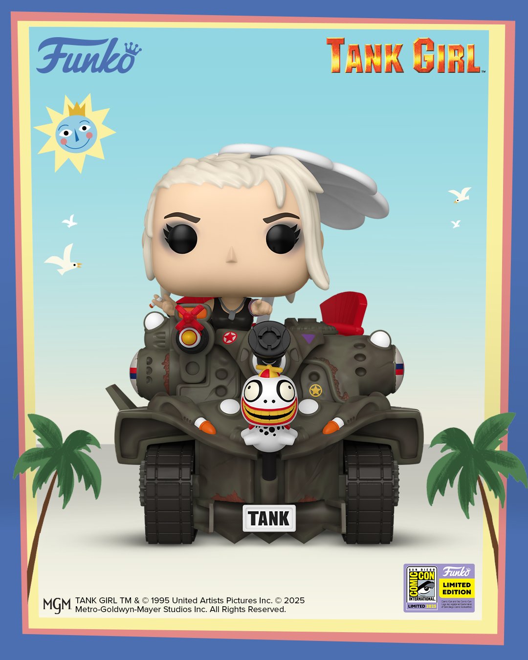 レア夏コミコン2025限定FUNKO POP! タンクガール限定 Funko Pop! Rides: Tank Girl: Tank Girl With Tank (2025 SDCC