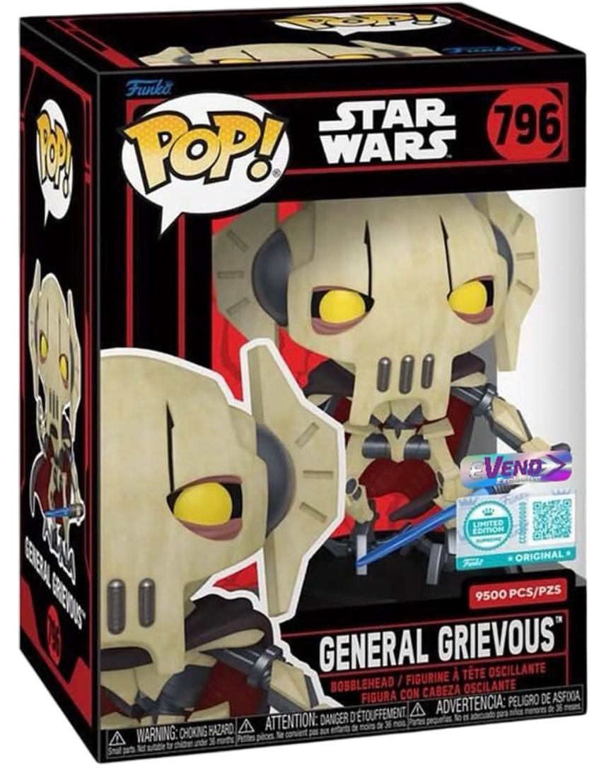 Funko Pop! Star Wars: General Grievous (LE 9,500) (Funko Supreme Edition) (2025 NYCC Convention Exclusive)