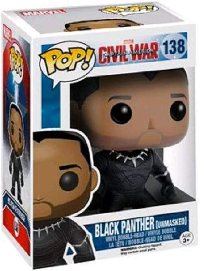 Funko Pop! Marvel: Captain America Civil War: Black Panther (Unmasked)