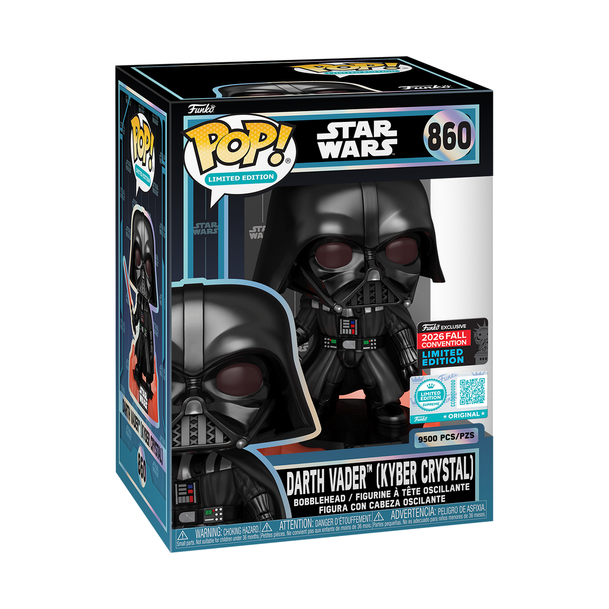 Funko Pop! Star Wars: Darth Vader (Kyber Crystal) (LE 9,500) (Funko Supreme Edition) (2026 Fall Convention Shared Exclusive)