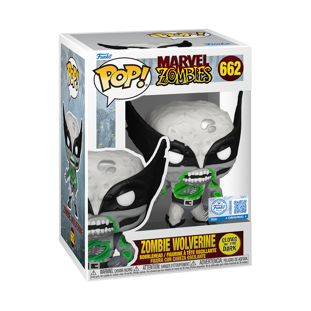 Funko Pop! Marvel: Marvel Zombies: Wolverine (Glow) (Box Lunch Exclusive)