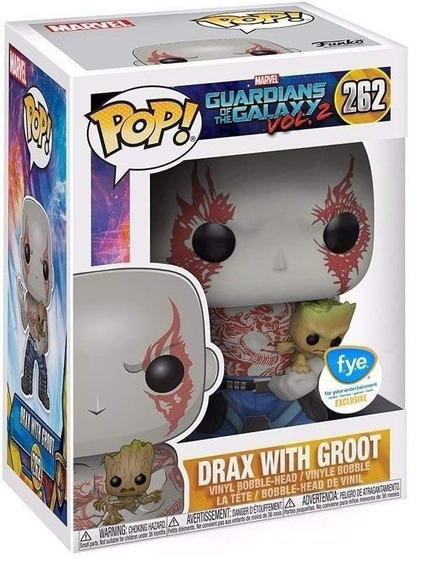 Funko Pop! Marvel: Guardians of the Galaxy Vol 2: Drax with Groot (FYE Exclusive)