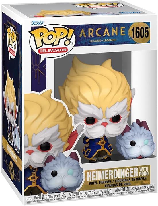 Funko Pop! Television: Arcane League of Legends – Heimerdinger With Poro (Box Imperfection)
