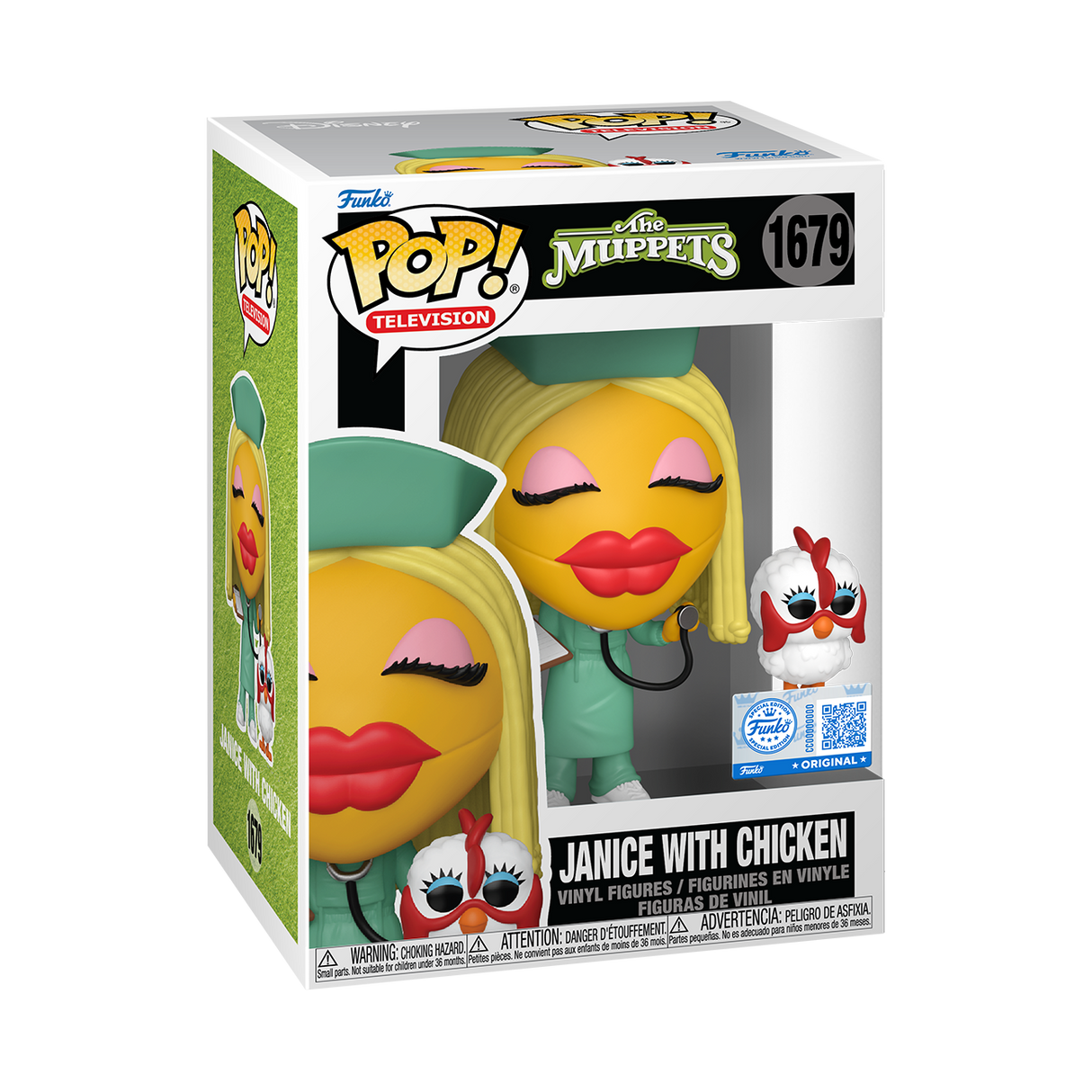 Funko Pop! Television: The Muppets: Janice with Chicken (Funko Special Edition)