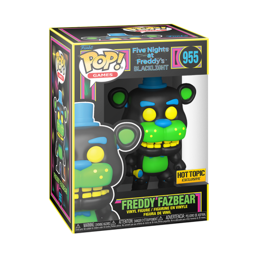 Games: Five Nights at Freddy's: Freddy Fazbear (Black Light) (Hot Topic Exclusive)