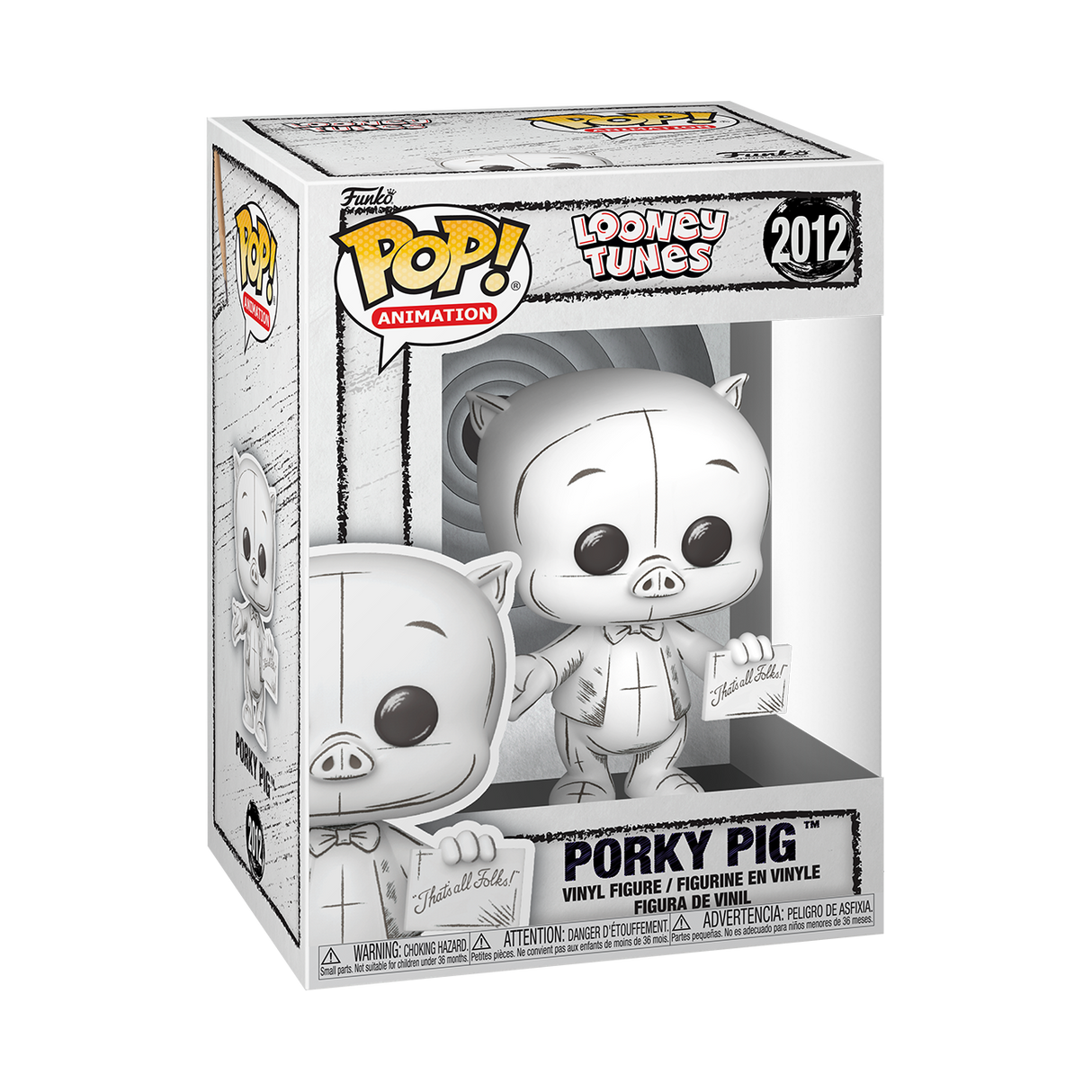 Funko Pop! Animation: Looney Tunes: Porky Pig (Sketch Deco)