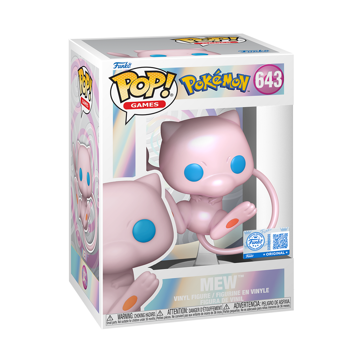 Funko Pop! Games: Pokemon: Mew (Pearlescent) (Pokemon Center Exclusive)