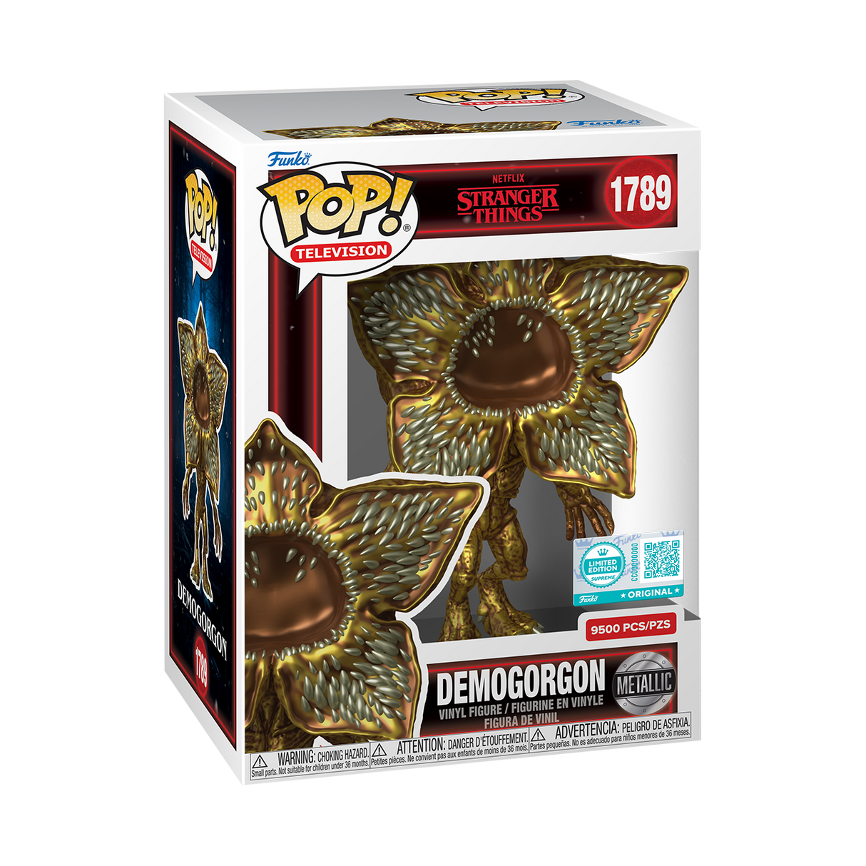 Funko Pop! Television: Stranger Things: Demogorgon (Metallic) (LE 9,500) (Funko Supreme Edition)