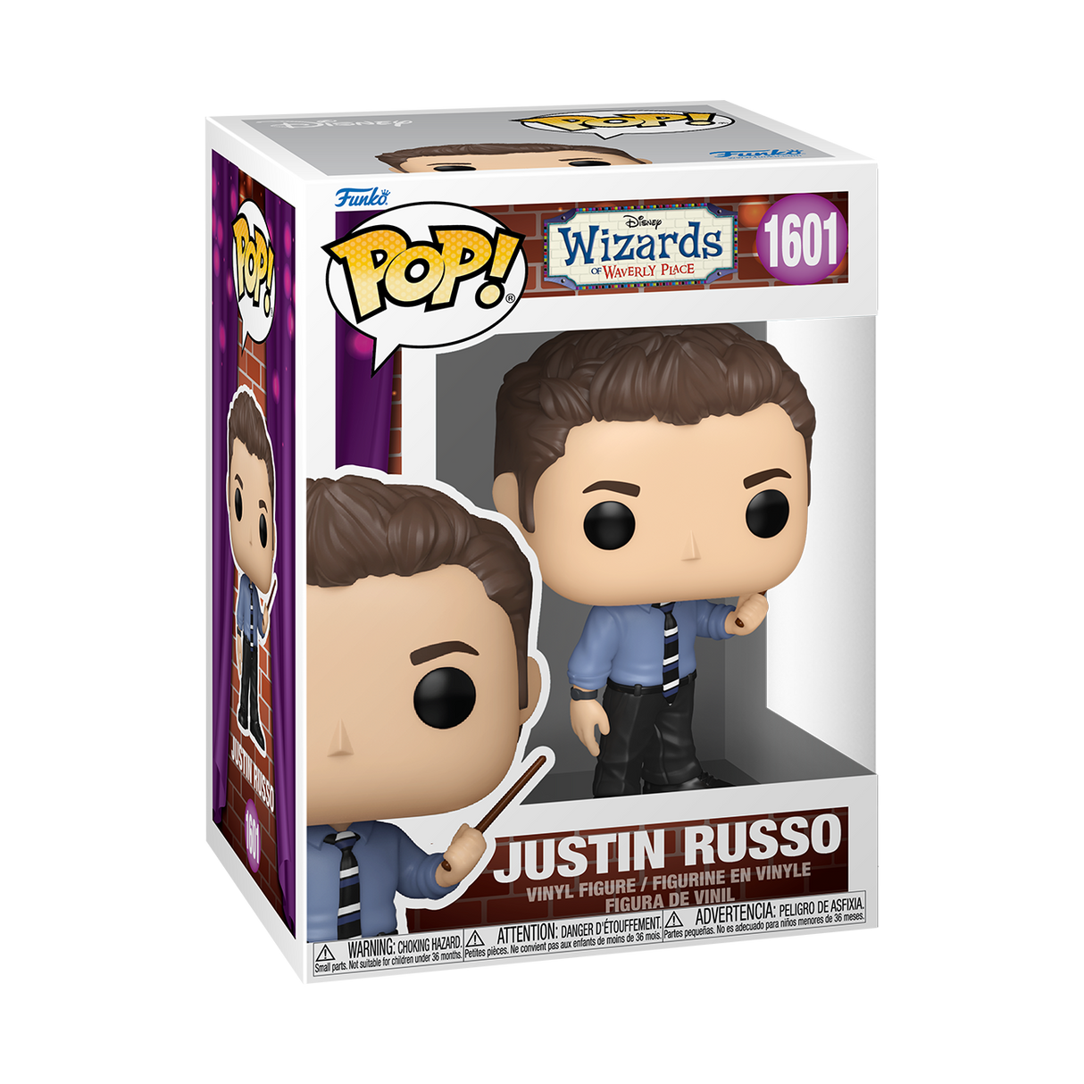 Funko Pop! Disney: Wizards of Waverly Place: Justin Russo (Box Imperfection)