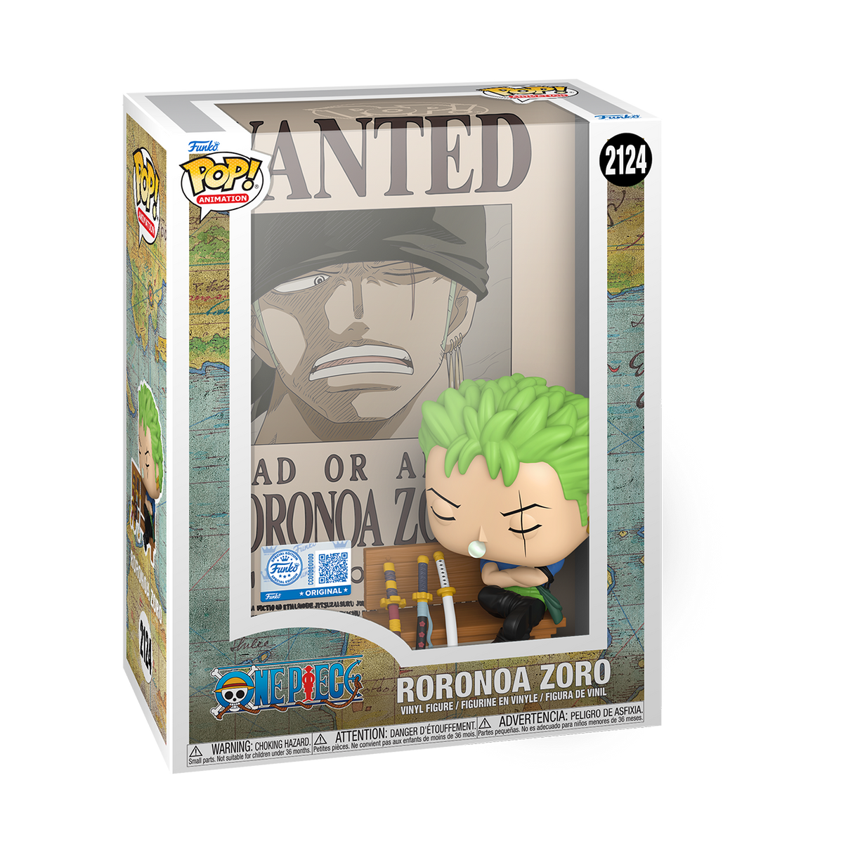Funko Pop! Animation: One Piece: Roronoa Zoro (Wanted Poster) (Funko Special Edition)