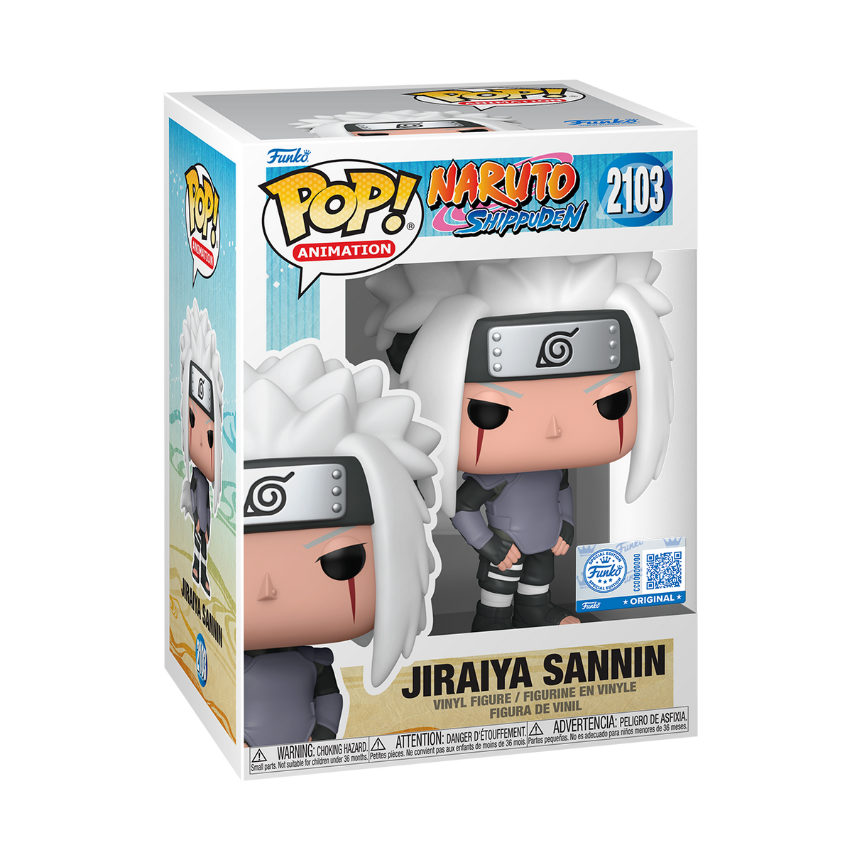 Funko Pop! Animation: Naruto Shippuden: Jiraiya Sannin (Chalice Collectibles Exclusive)