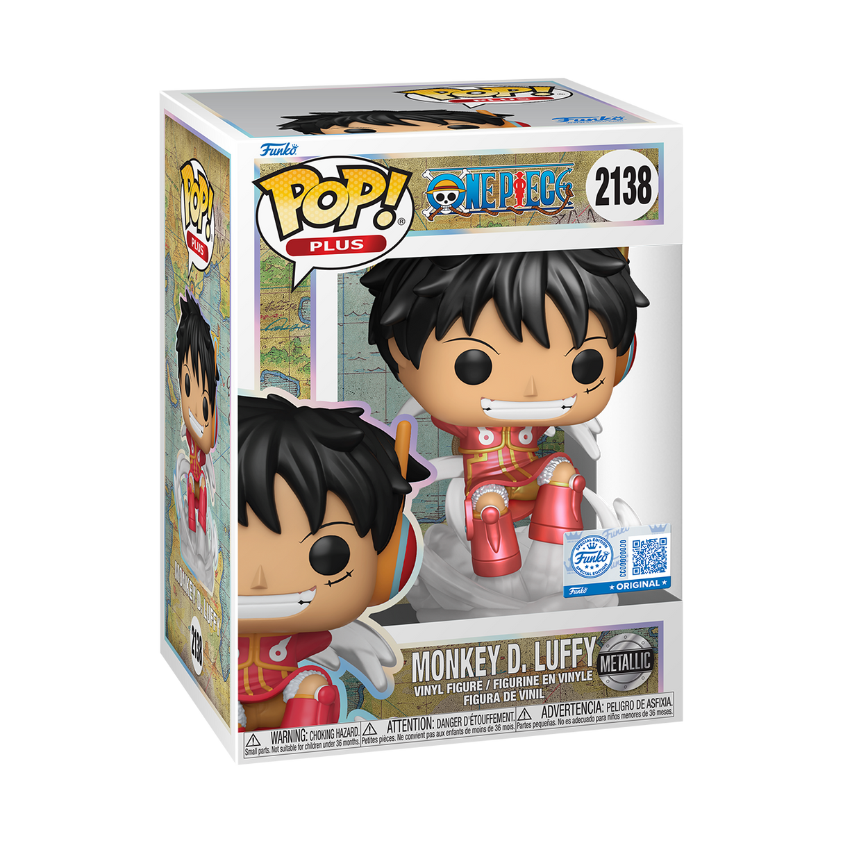 Funko Pop! Plus: One Piece: Monkey D. Luffy (Metallic) (Hot Topic Exclusive)
