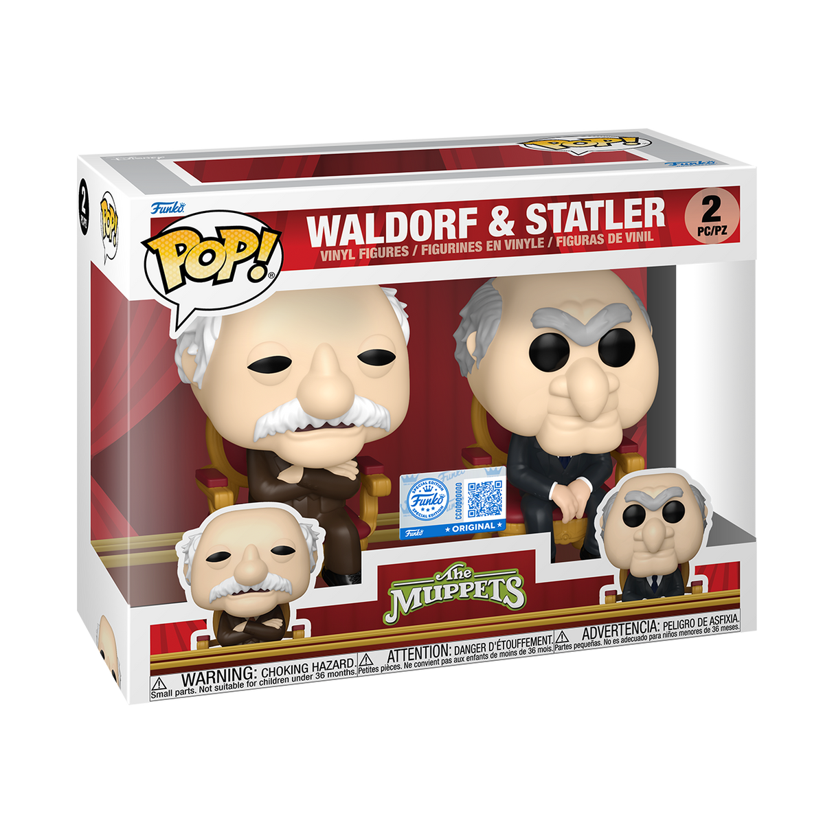 Funko Pop! Television: The Muppets: Waldorf & Statler (2 Pack) (Specialty Series)