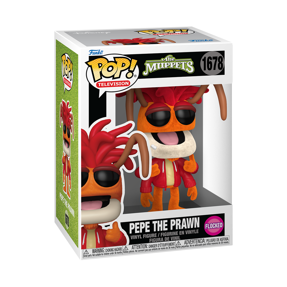 Funko Pop! Television: The Muppets: Pepe The Prawn (Flocked) (Specialty Series)