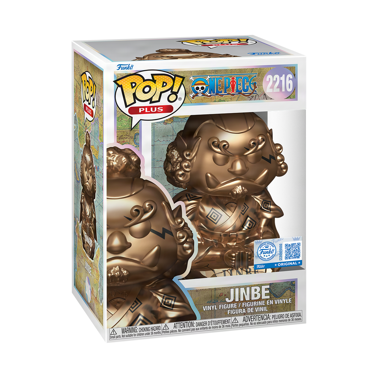 Funko Pop! Plus: One Piece: Jinbe (Bronze Statue) (Funko Shop Exclusive)