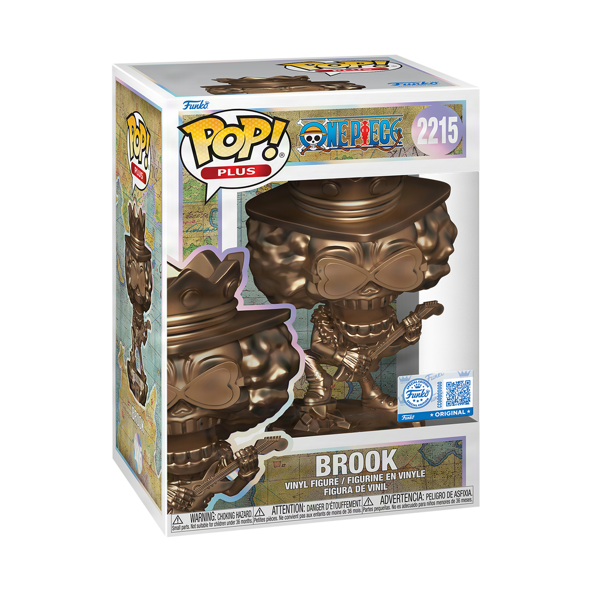 Funko Pop! Plus: One Piece: Brook (Bronze Statue) (Funko Shop Exclusive)