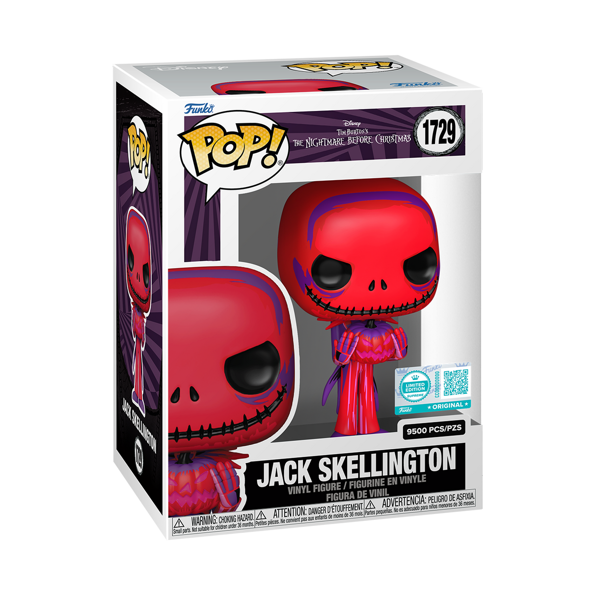 Funko Pop! Disney: Nightmare Before Christmas:Jack Skellington (LE 9,500) (Funko Supreme Edition) (Hot Topic Exclusive)