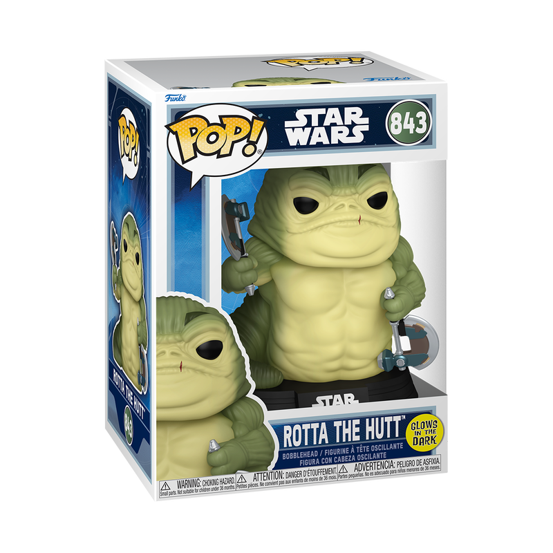 Funko Pop! Mandalorian and Grogu: Rotta the Hutt (Glow)