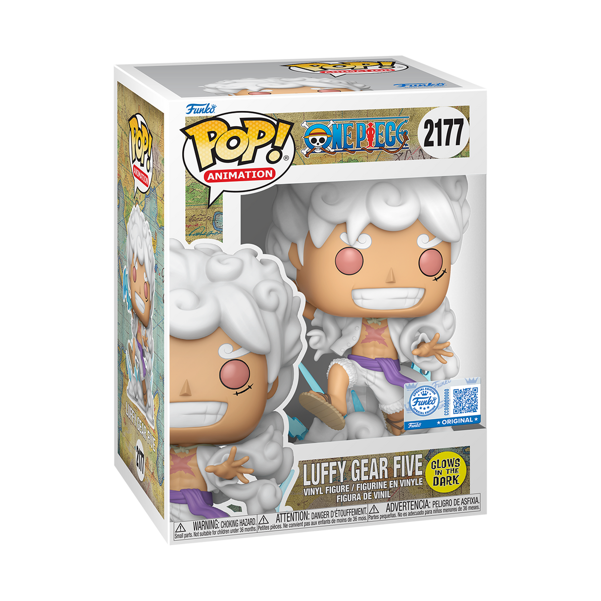 Funko Pop! Animation: One Piece: Luffy Gear Five (Glow) (GameStop Exclusive)