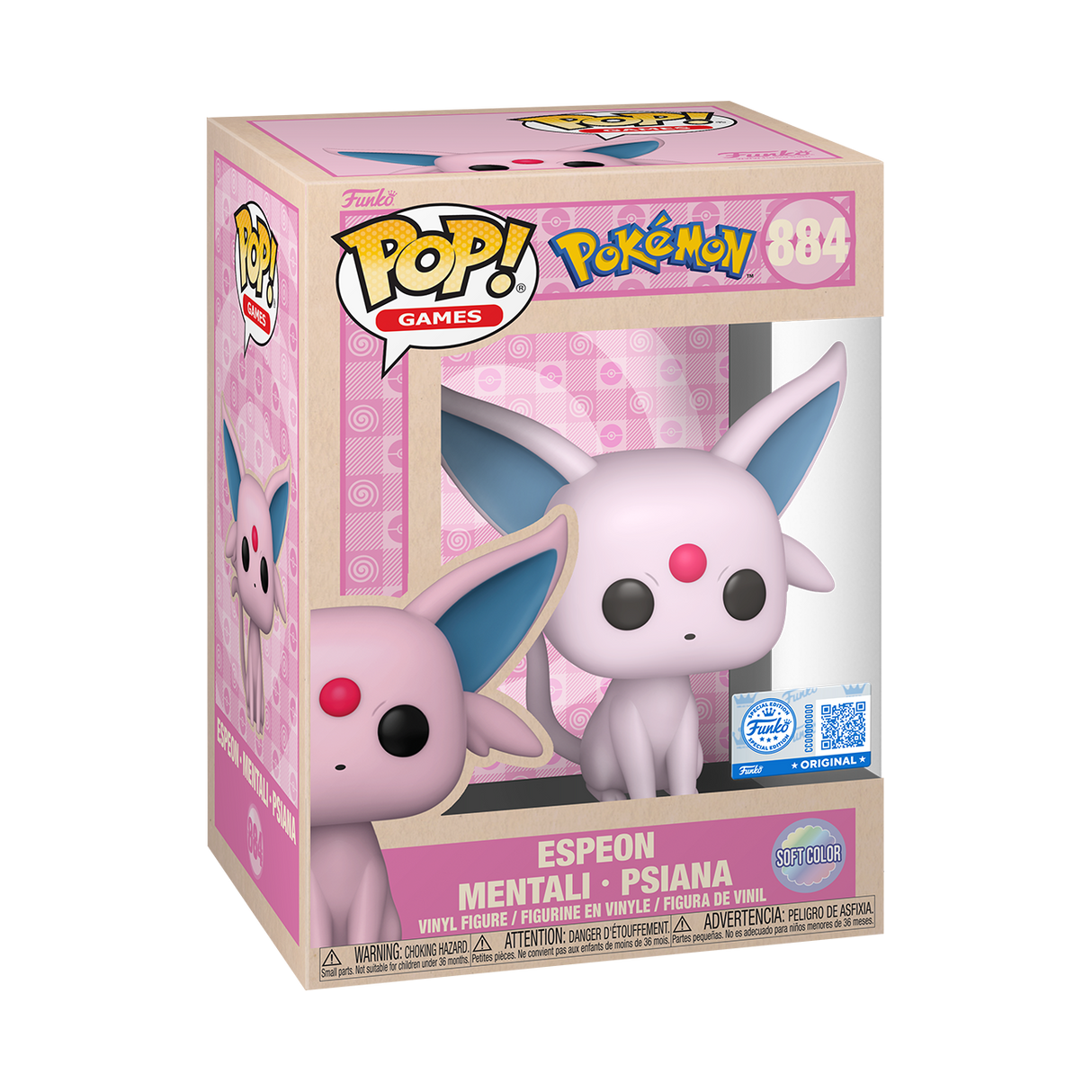 Funko Pop! Games: Pokemon: Espeon (Soft Color) (GameStop Exclusive)