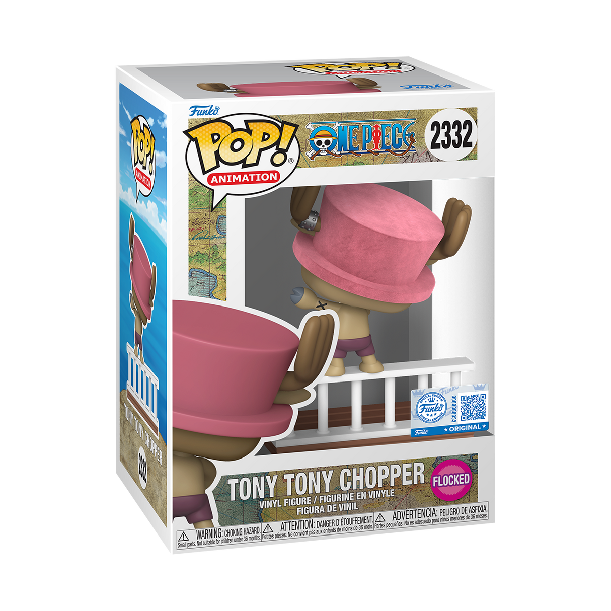 Funko Pop! Animation: One Piece: Chopper (Flocked) (Straw Hat Pirates) (Funko Special Edition)