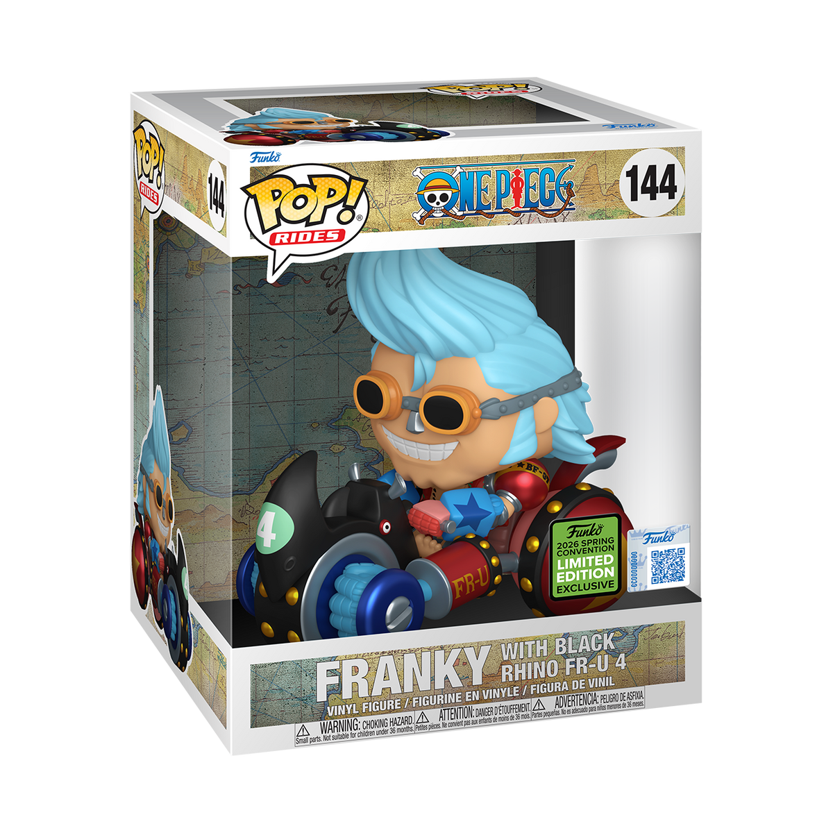 Funko Pop! Rides: One Piece: Franky with Black Rhino FR-U 4 (2026