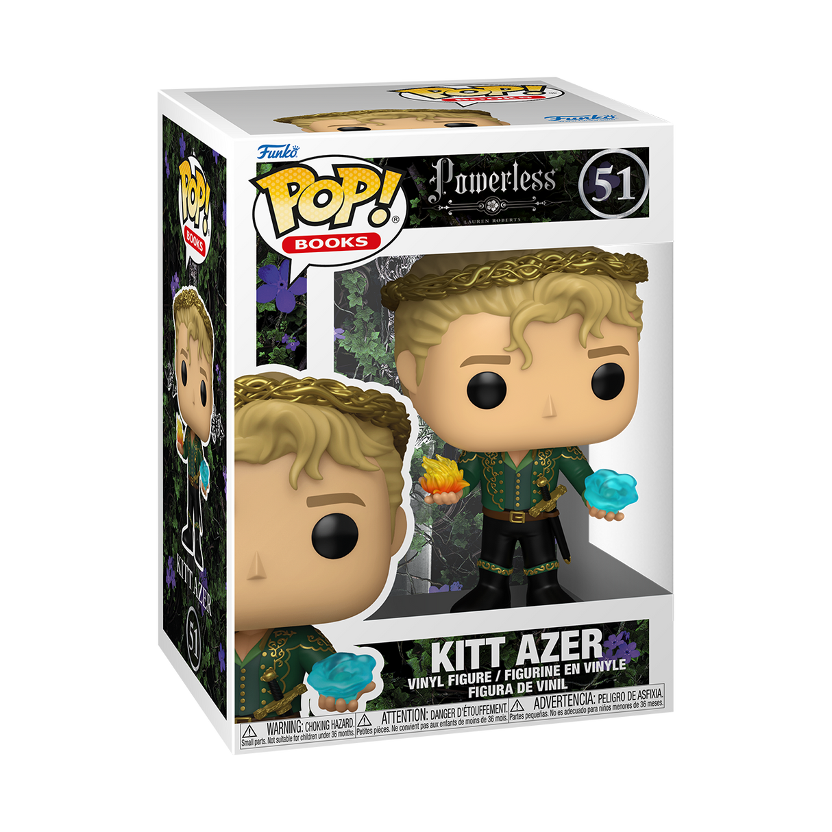 Funko Pop! figure of Kitt Azer from Powerless, featuring stylized vinyl toy with detailed costume and expressive face.