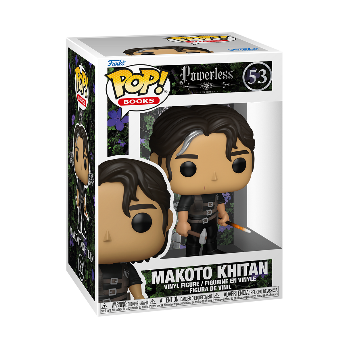 Funko Pop! figure of Makoto Khitan from Powerless series, collectible vinyl toy in original packaging.