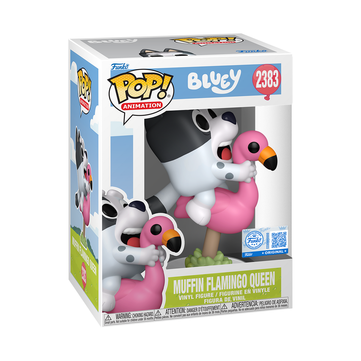 Funko Pop! Animation: Bluey: Muffin Flamingo Queen (Funko Special Edition)