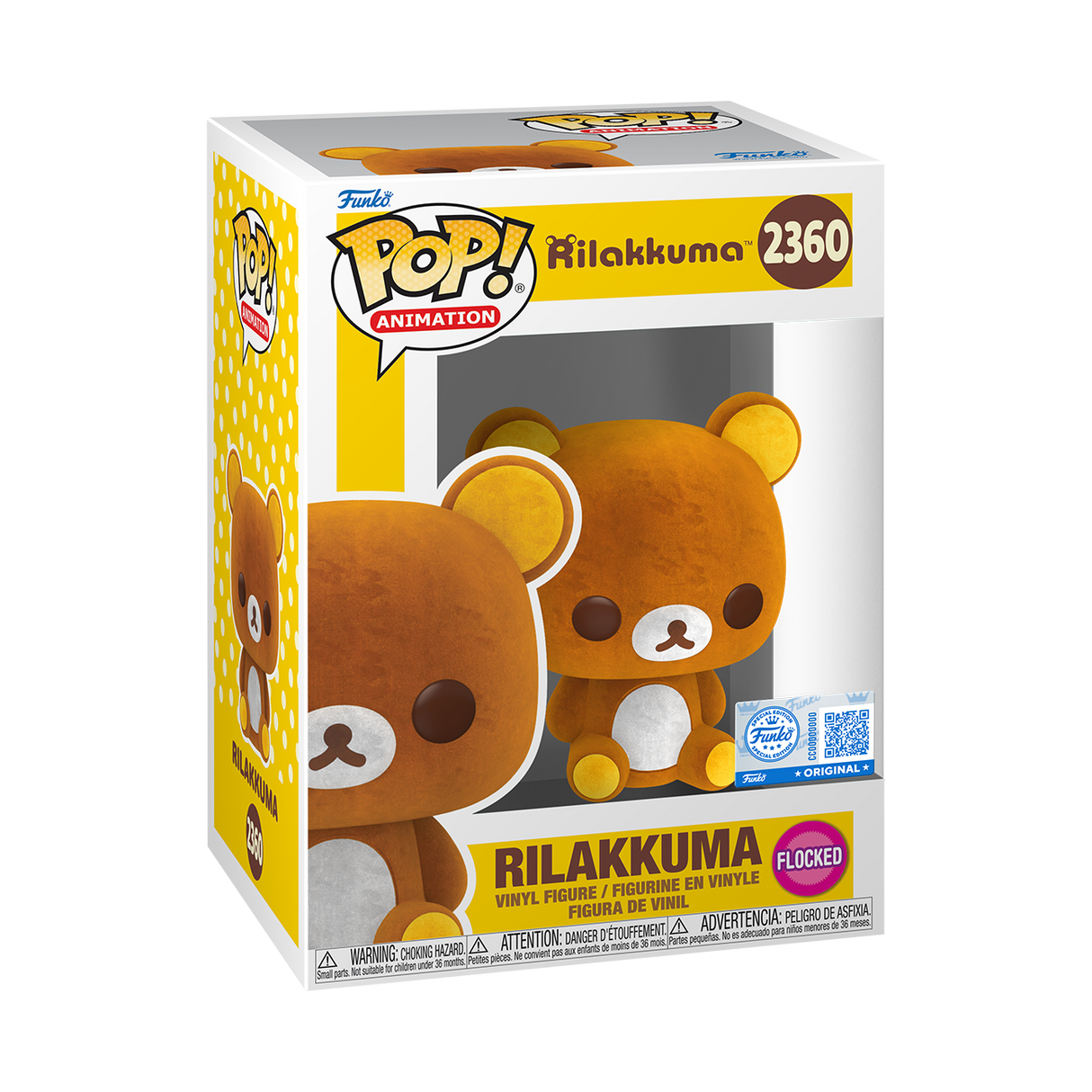 Funko Pop! Animation: Rilakkuma: Rilakkuma (Flocked) (Hot Topic Exclusive)