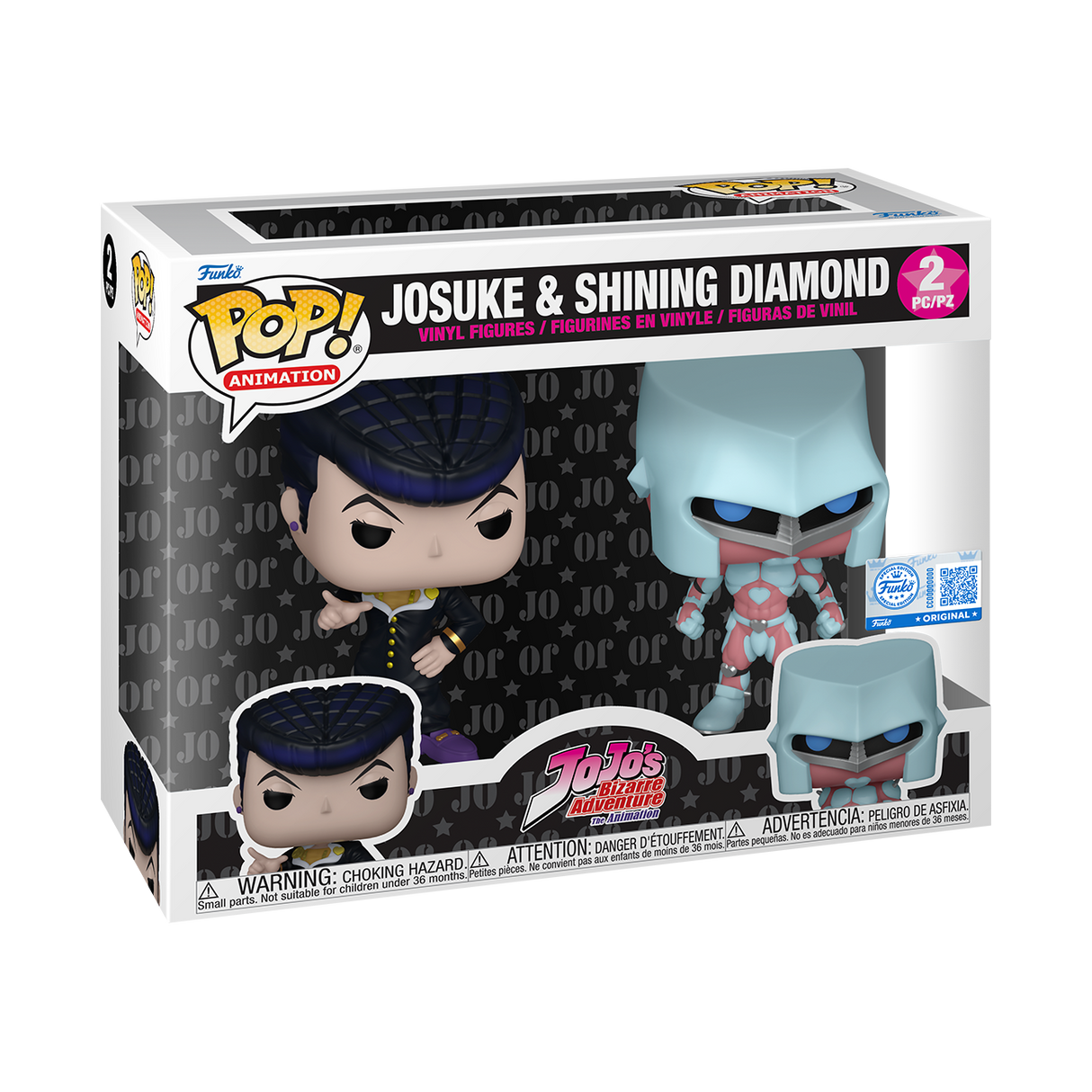 Funko Pop! Animation: Jojo's Bizarre Adventure: Josuke and Shining Diamond (2 Pack) (Funko Shop Exclusive)