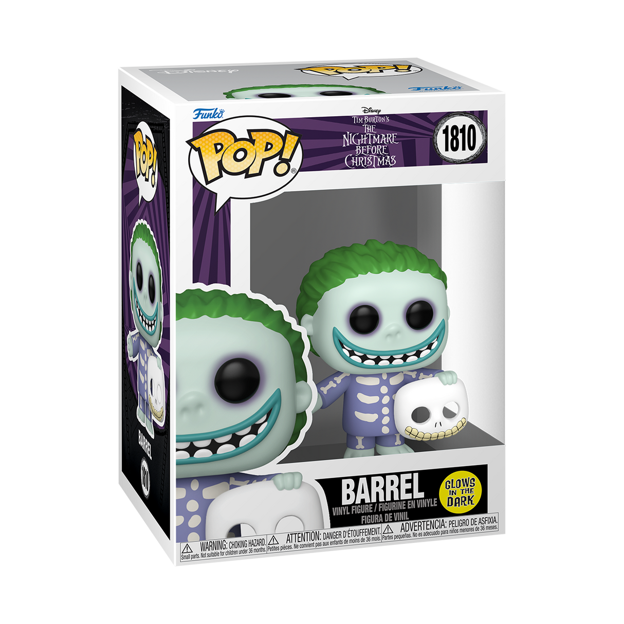 Funko Pop! Disney: Nightmare Before Christmas: Barrel (Glow) (Funko Special Edition)