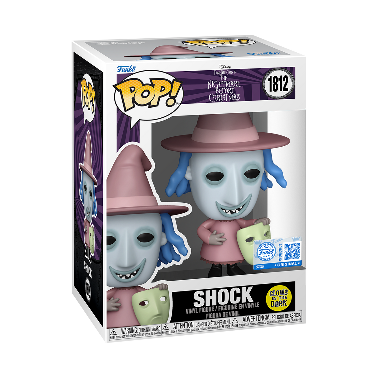 Funko Pop! Disney: Nightmare Before Christmas: Shock (Glow) (Funko Special Edition)