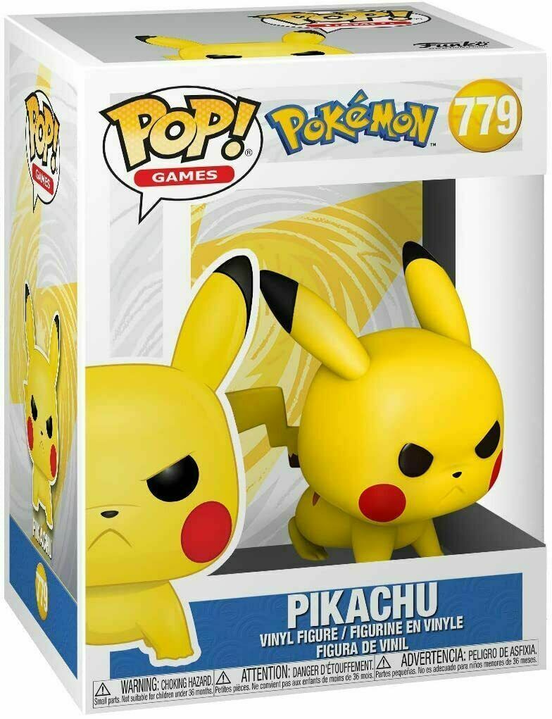 Funko Pop! Games: Pokémon: Pikachu (Angry Stance) (Box Imperfection)